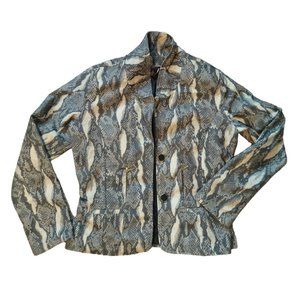 MODERN BLAZER WITH SNAKE PRINT SIZE M